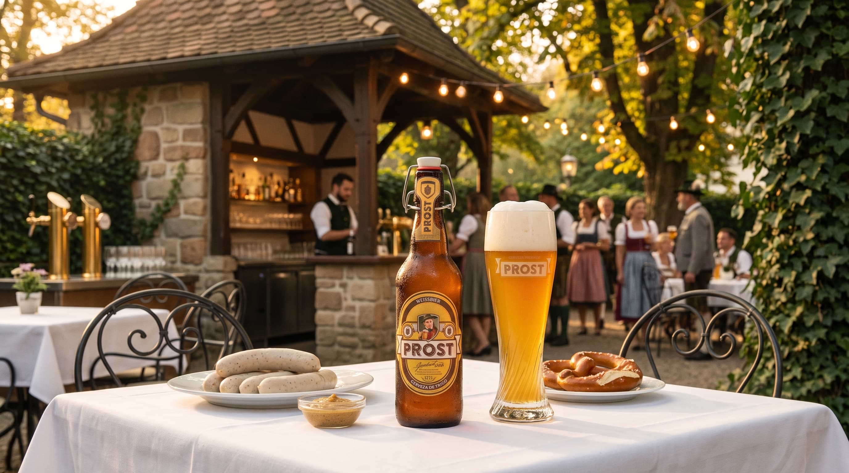 Prost Weissbier en El Biergarten Real