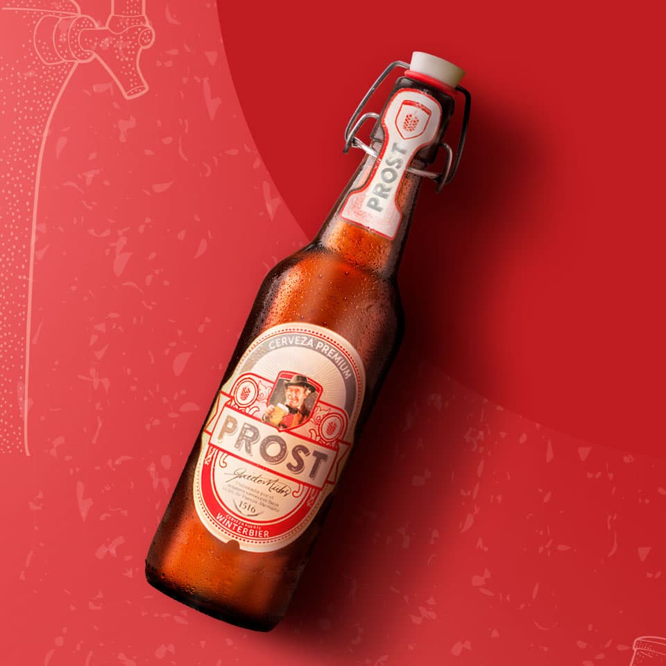 Prost en la mesa